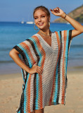 Summer Beach Blouse Hollow Knitting Tassel Holidays Bikini Blouse Women Cover Up