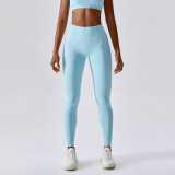 Yoga Pants Butt Lift Running Quick Dry Fitness Pants High Waist Tight Fitting Leggings