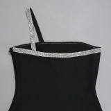 Chic Knitting Dress Luxury Slash Shoulder Bodycon Dress