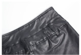 WomenHigh Rise Stretch Slim Pu-Leather Shorts