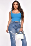 Women's Solid Color Simple Casual Knitting Summer Slim Tall Top Vest