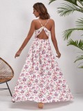 Ladies Summer Chiffon Beach Holidays Strap Dress
