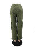 Women'S Casual Pleat Pocket Style Slim Fit Cargo Pants