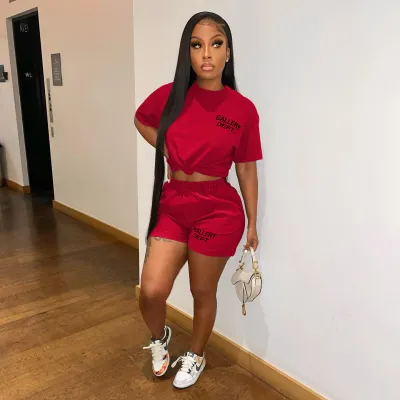 Women's Letter Print Sexy Fashion Two-Piece Set
