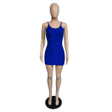 Women's Sexy Fashion Camisole Solid Color Dress