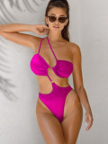 WomenLace-Up Bikini One-Piece Swimwear