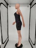 Women'S Straps Sexy Polka Dot Jumpsuit