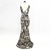 Plus Size Women Plus Size Sequins Formal Party Maxi Evening Dress