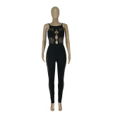 Women Summer Suspenders Hollow Sexy Jumpsuit