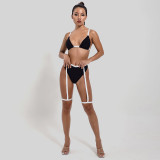 Women Webbing Sexy Bikini Swimwear Two Pieces