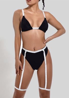 Women Webbing Sexy Bikini Swimwear Two Pieces