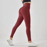 Seamless Tight Fitting High Waist Sweatpants Women Butt Lift Fitness Running Nine Point Yoga Pants Women Leggings