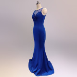 Women Elegant Slim Formal Party Maxi Mermaid Evening Dress