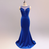 Women Elegant Slim Formal Party Maxi Mermaid Evening Dress