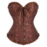 Palace corset source multi-color jacquard lace corset