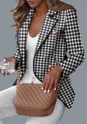 Spring and autumn long sleeve sh158 double breasted Blazer jacket