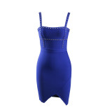 Spring Summer Dress Sexy Straps Hollow Out Bandage Dress Party Dress
