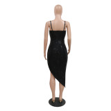 Sexy Strapless Clipped Bodycon Fashion Evening Dress