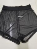 Women's Clothing Sexy one-piece top and mesh shorts two-piece set Ladies' Clothing