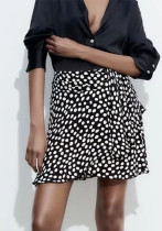 Windy high waist polka dot a-line skirt spring skirt Chic small skirt female