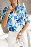 Women'S Summer Tops Pull-Sleeve Shirts Printed Shirts Women'S Clothing