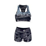 Women'S Summer Style Slim Fashion Casual Two Piece Shorts Set