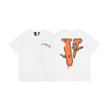 Letter Printed T-Shirt High Street Loose Hip-Hop Back Big V Butterfly Short-Sleeved Summer Top