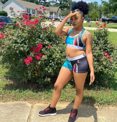 Ladies Summer Style Slim Cartoon Print Two Piece Shorts Set