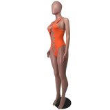 Women'S One Piece Bodysuit And Pants Swimsuit Two Piece Sexy Set