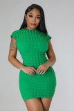 Women'S Clothing Solid Color Cape Sleeve Bodycon Dress