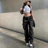 Women Street Hip Hop Low Cargo Pants