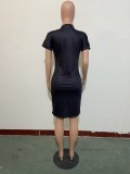 Women Printed Short Sleeve Dress