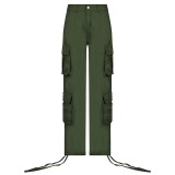 Women Street Hip Hop Low Cargo Pants