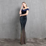 Long Super Fat Size Plus Size Fat Beauty Formal Party Evening Dress Mermaid Dress