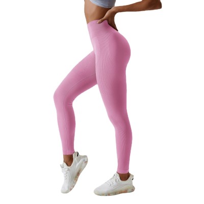 Seamless Yoga Pants Female Tummy Control Butt Lift Sports Tight Fitting Pants Outdoor Cycling Running Fitness Leggings