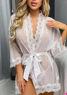 Sexy Lingerie Sexy Mesh Straps Nightdress