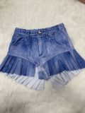 Ladies Summer Print Casual Ruffle Shorts