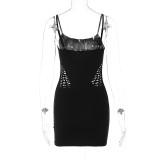 Women'S Spring Reversible Fashion Style Cutout Bodycon Slim Dress