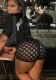Summer fashion trendy brand women's clothing mesh hollow short