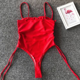 5 Colors Ladies One Piece Bandage Swimsuit Sports Bikini Swimwear