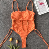 5 Colors Ladies One Piece Bandage Swimsuit Sports Bikini Swimwear