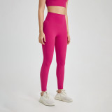 One-piece Yoga Pants Without Underwear No Trace Back Pocket Peach Butt Lift Tight Fitting Sports Gym Pants