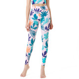 Sports Gym Pants High Waist Butt Lift Quick Dry Dance Yoga Leggings Women Printed Yoga Clothes