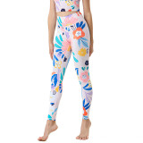 Sports Gym Pants High Waist Butt Lift Quick Dry Dance Yoga Leggings Women Printed Yoga Clothes
