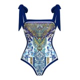 Women Printed Swimwear Two-Piece Set