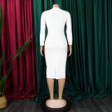 Spring Chic Slim Pencil Skirt Fashion Bodycon Africa Plus Size Dress