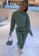 Women's Fall Winter Hoodies Solid Color Two-Piece Set