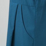 Women's Summer Loose Linen Short Sleeve Plus Size Dress