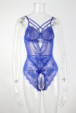 Feminine Fashion Lace Embroidery Patchwork Sexy Bodysuit Lingerie