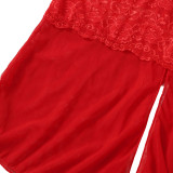 Temptation Women Plus Size Sexy Lingerie Open Crotch Pajamas
